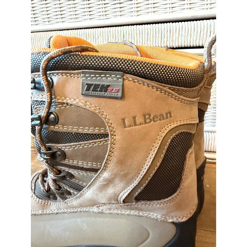 LL Bean Wildcat Boots Womens 7 Brown Waterproof 600g Primaloft Snow 290515